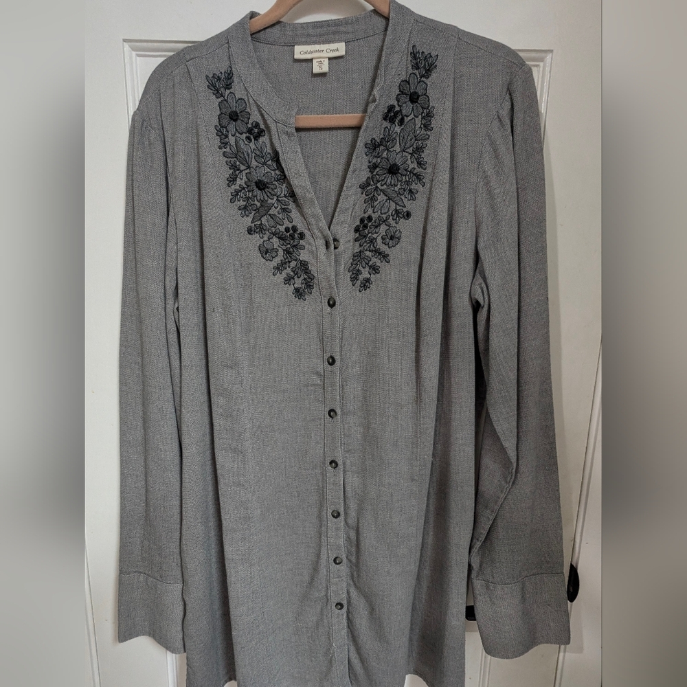 Coldwater Creek Womens Button Up Top